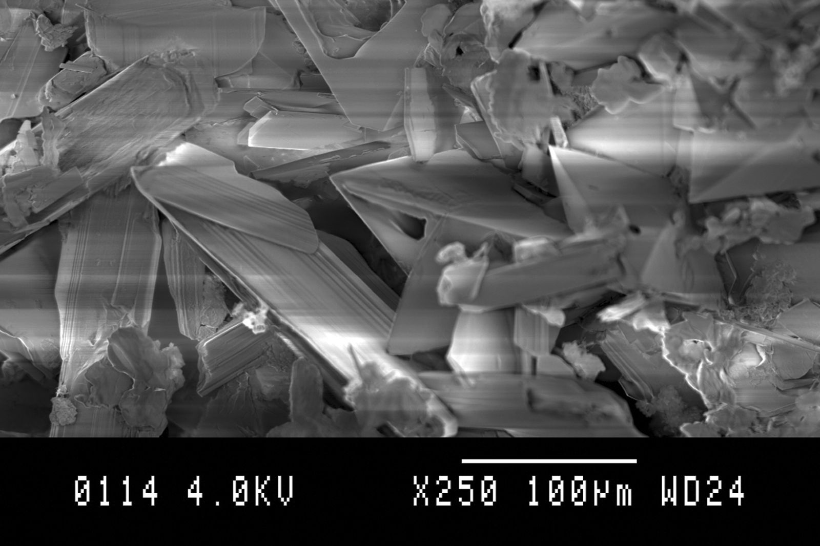 Salt seen from a Electron microscope.