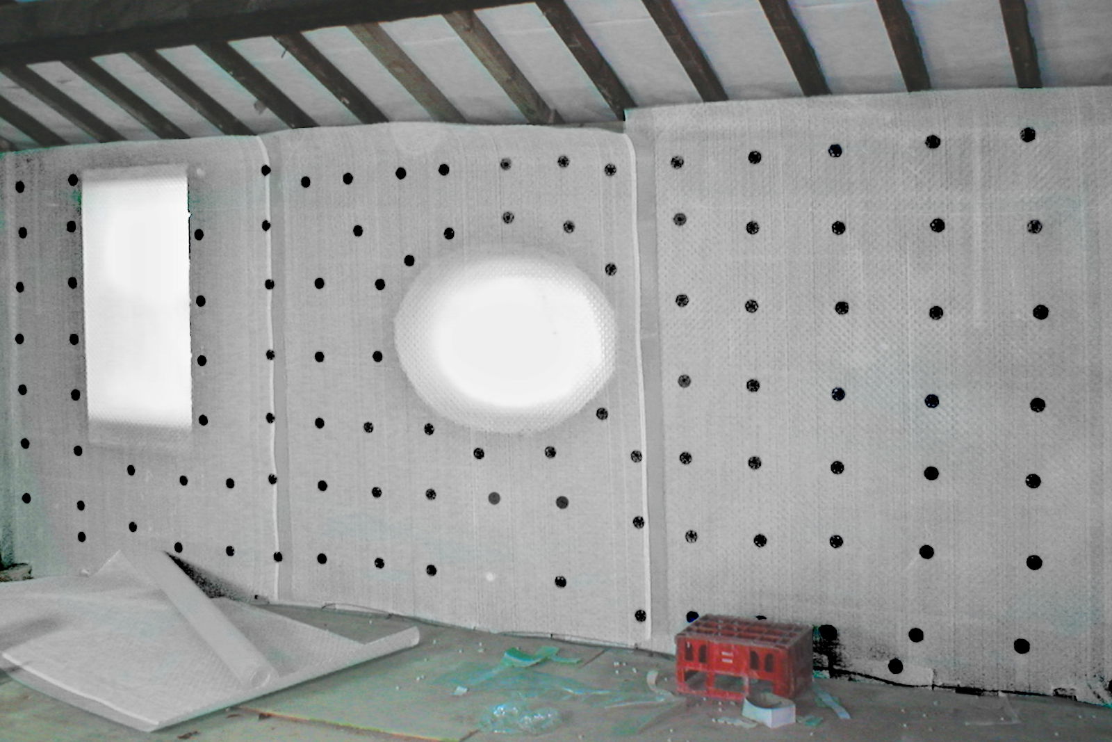 Oldroyd xp on barn walls