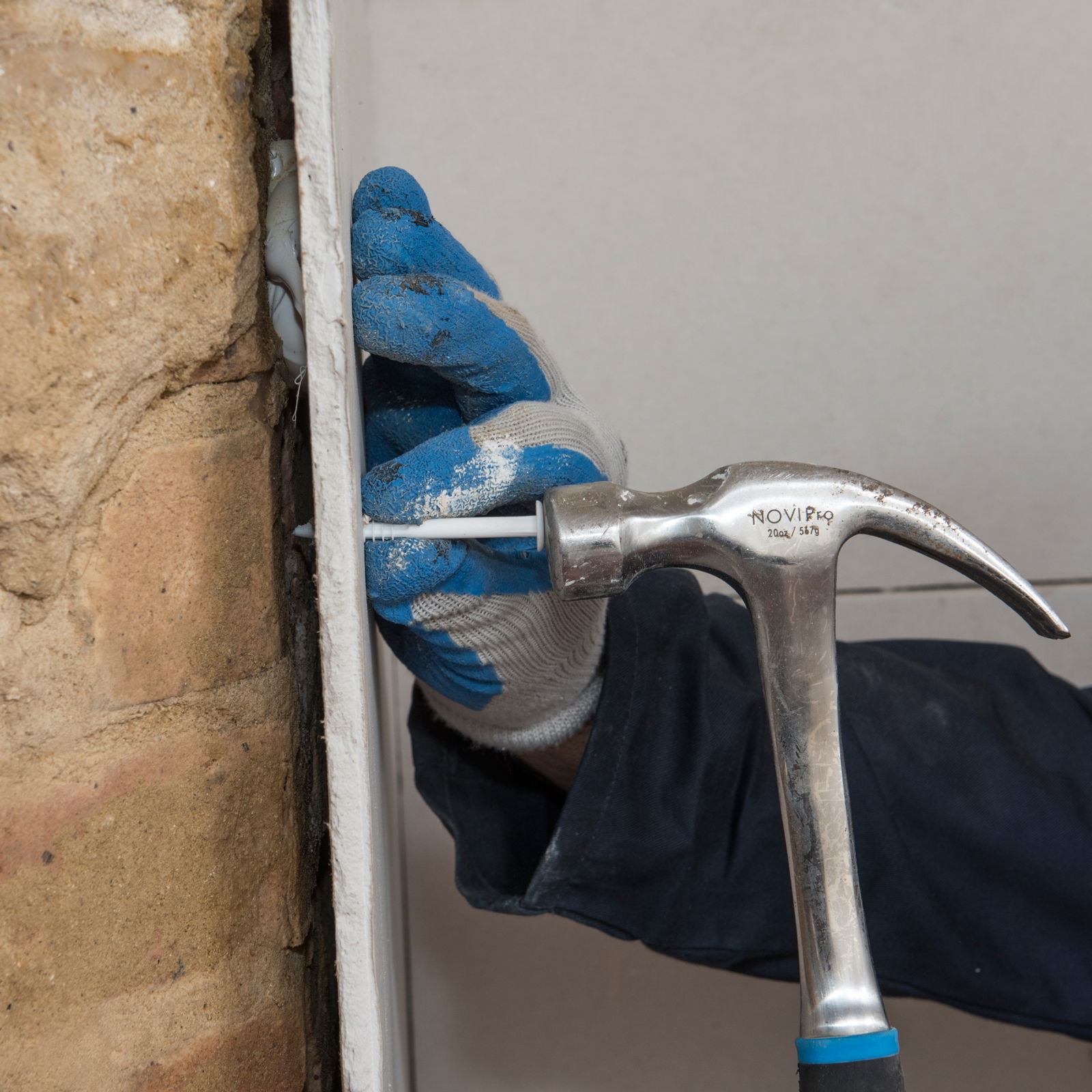 Step 15 dryzone system fix plasterboard plugs