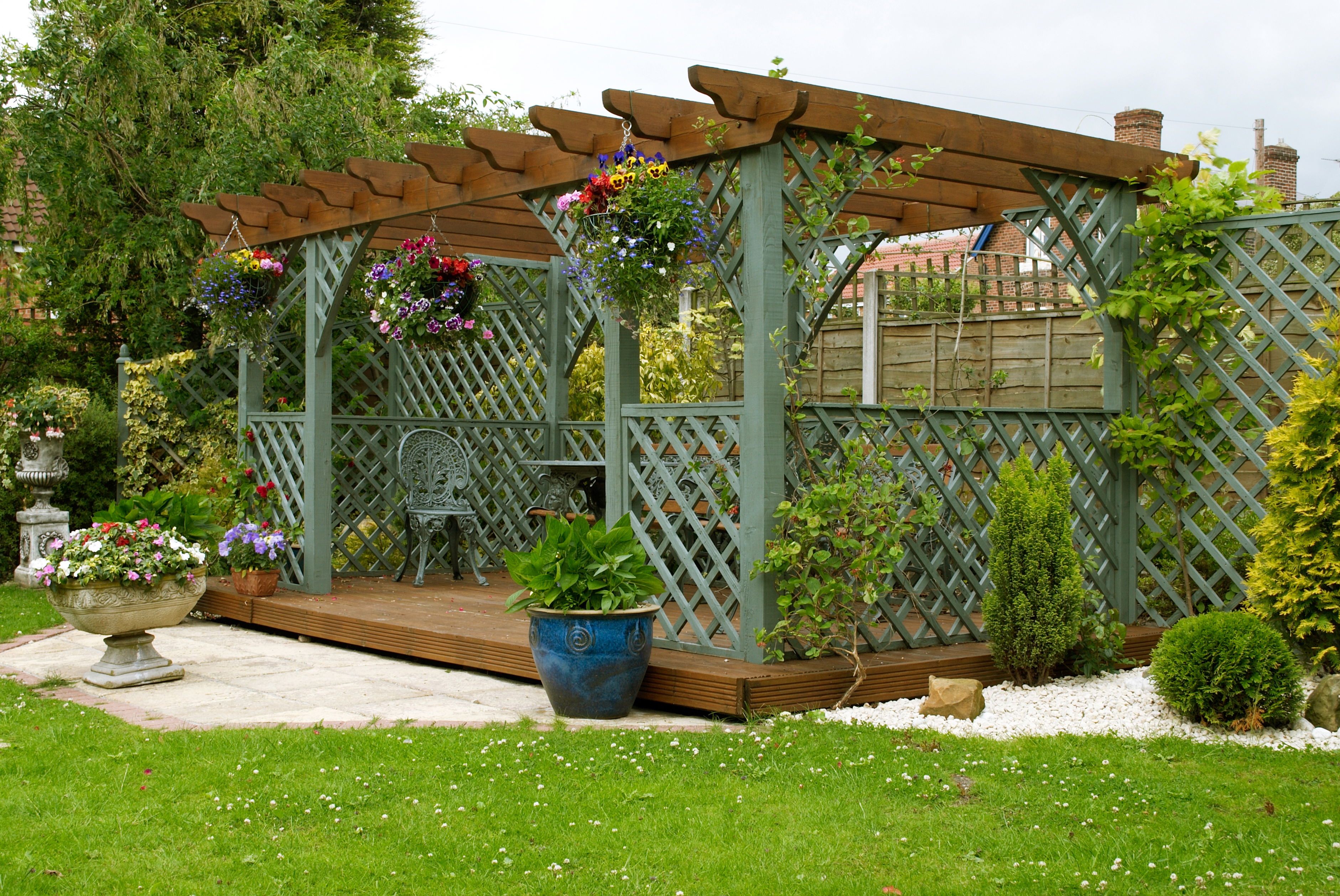 A Pergola in an English country garden