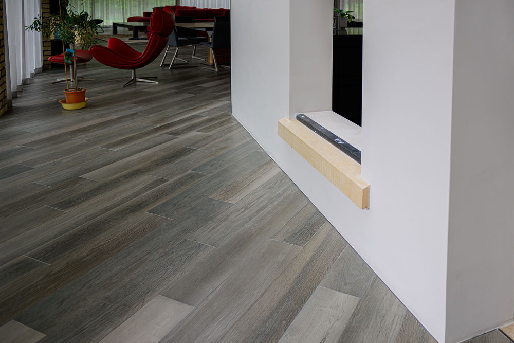 The Old Mill completed interior wall - Photograph by Paul French