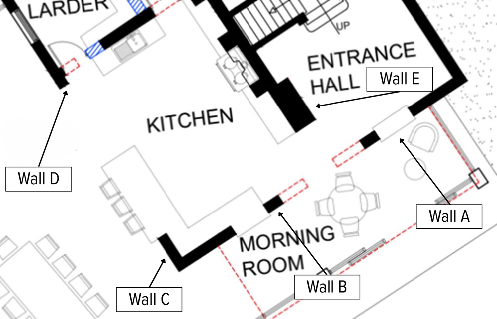The Mill House floor plan (labelled)