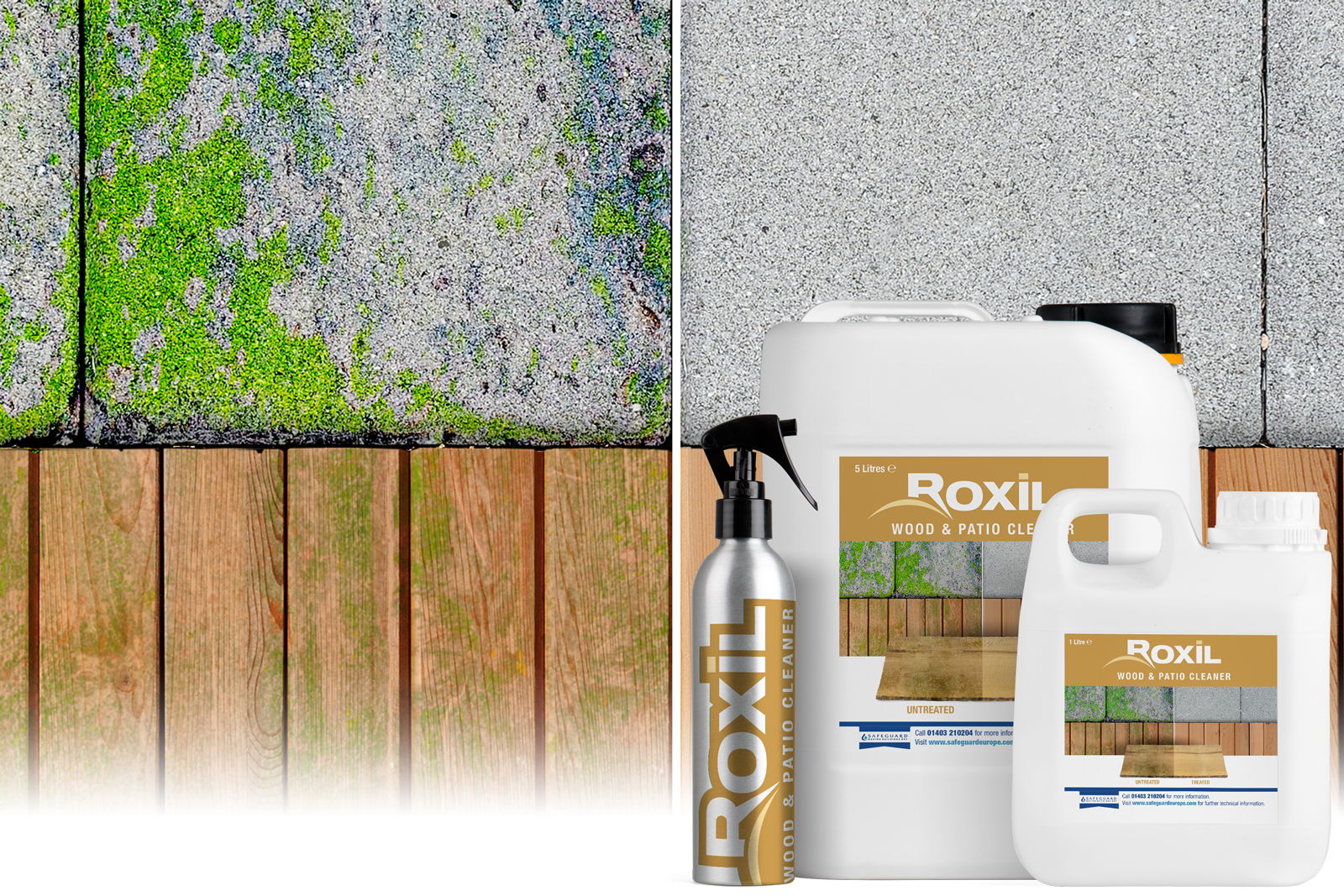 Roxil Wood and Patio Cleaner Product Application