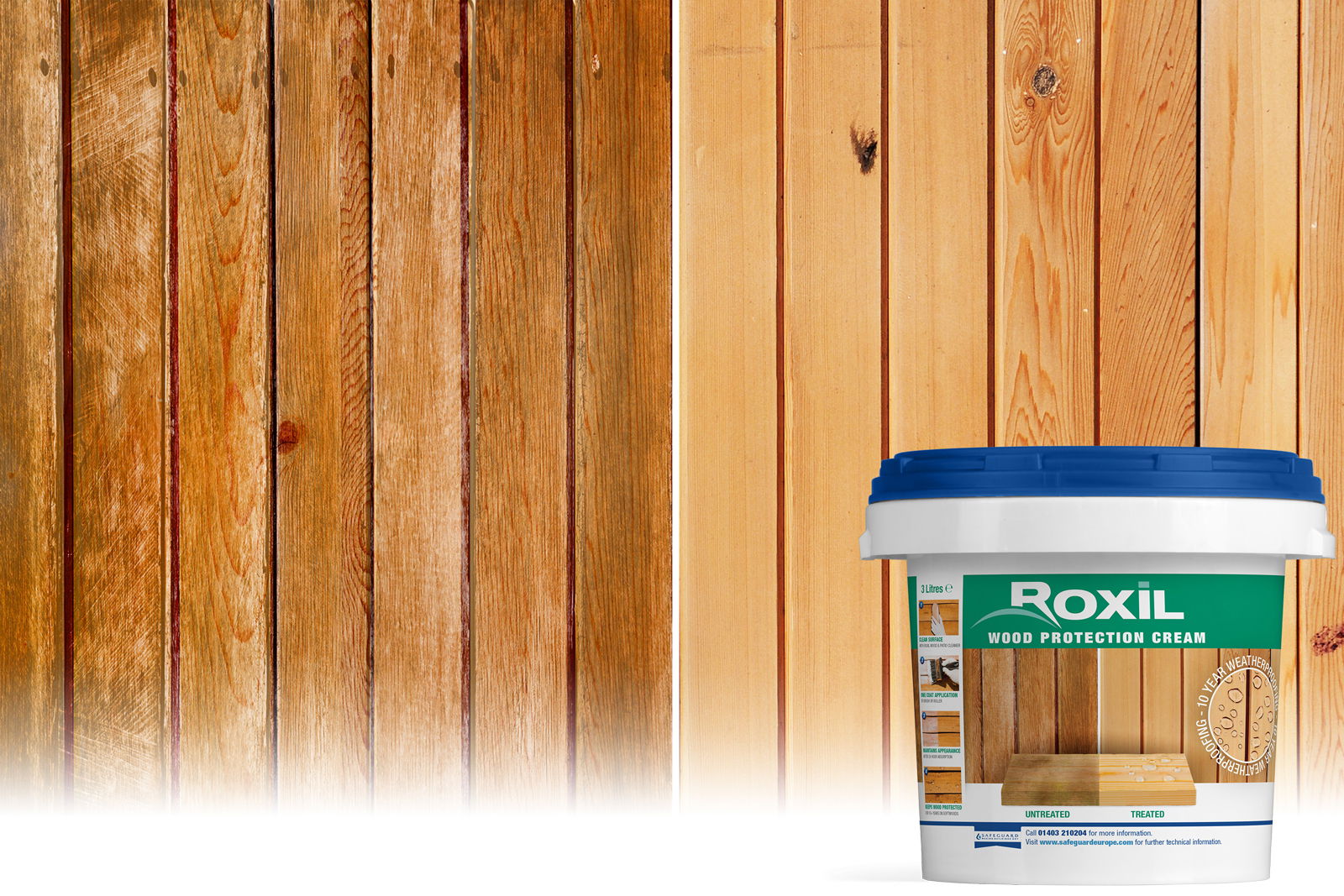 Roxil Wood Protection Cream Product Application
