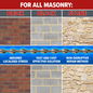 BrickFix Crack Stitching Kit is compatible with brick, block or stone.
