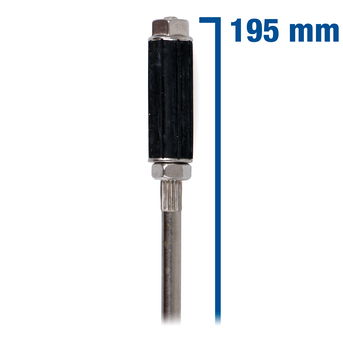 Neoprene wall tie end 195mm