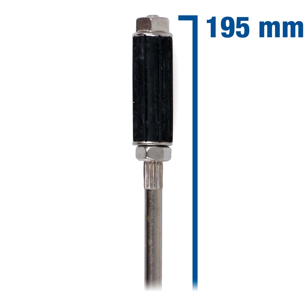 Neoprene wall tie end 195mm