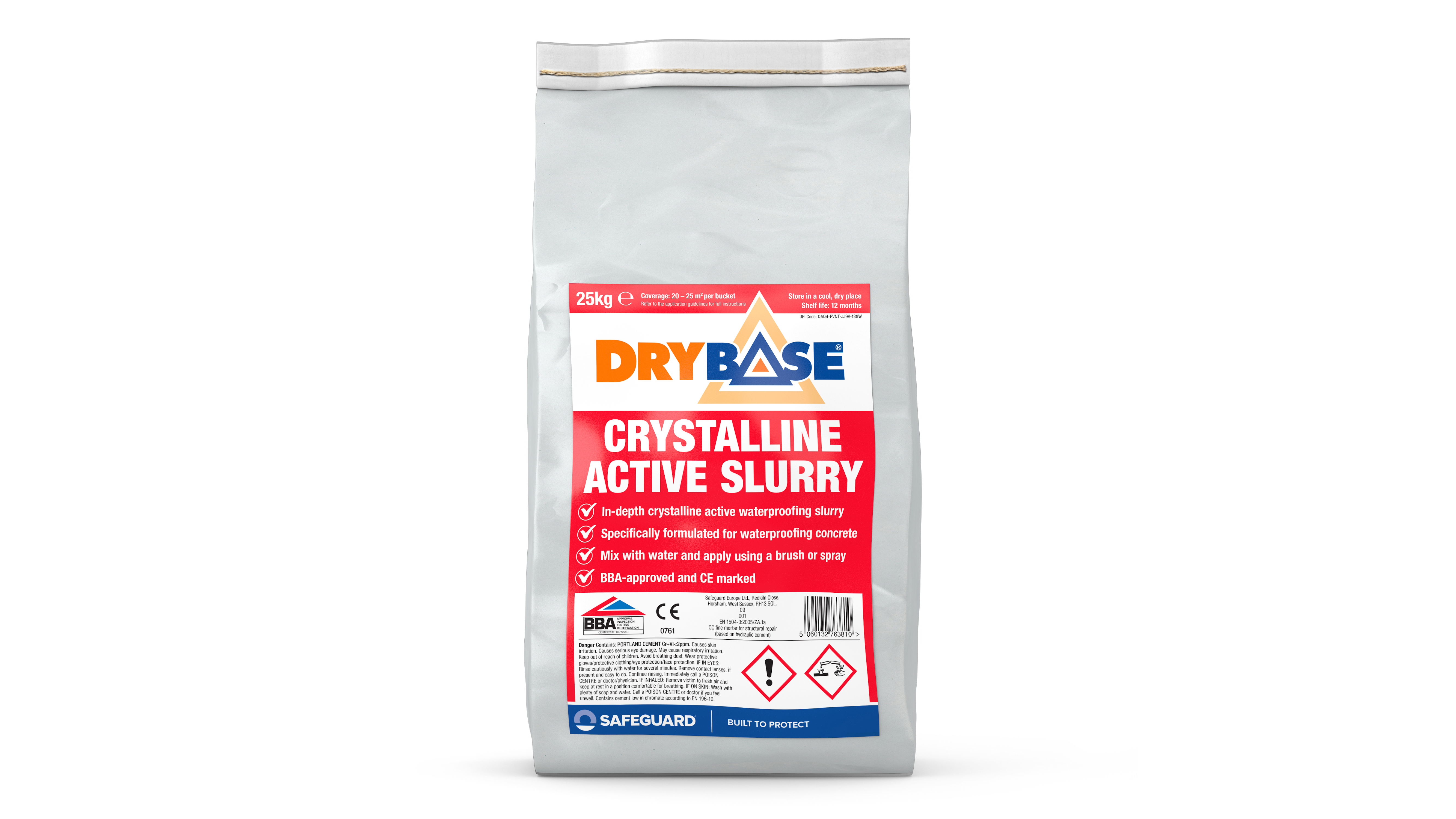 Drybase Crystalline Active Slurry 25kg bag.