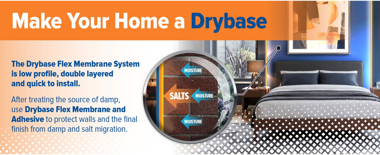 Make your home a Drybase with Flex Membrane and Adhesive