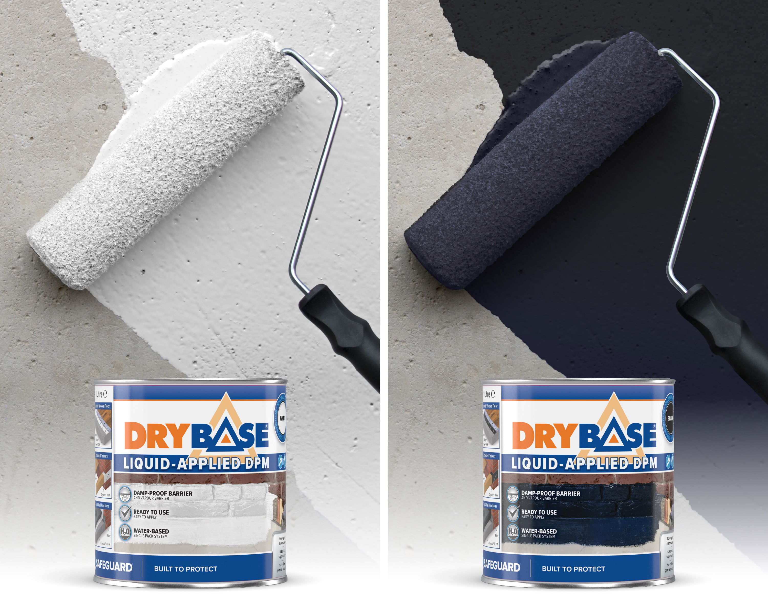 Drybase LDPM black and white rollers with packs