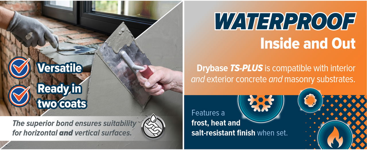 Waterproof inside and out with Drybase TS-PLUS