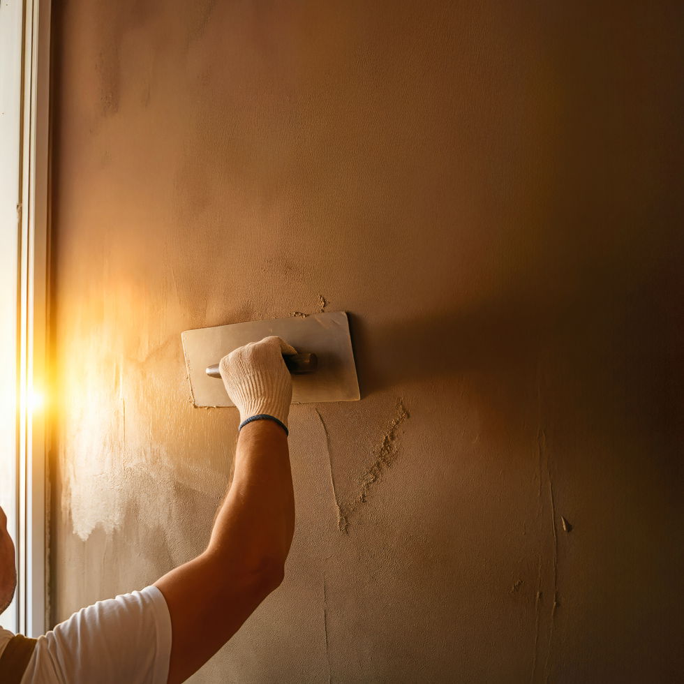 A contractor applies Drybase TS-PLUS