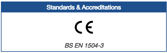BS EN 1504-3 CE Mark Standards & Accreditations
