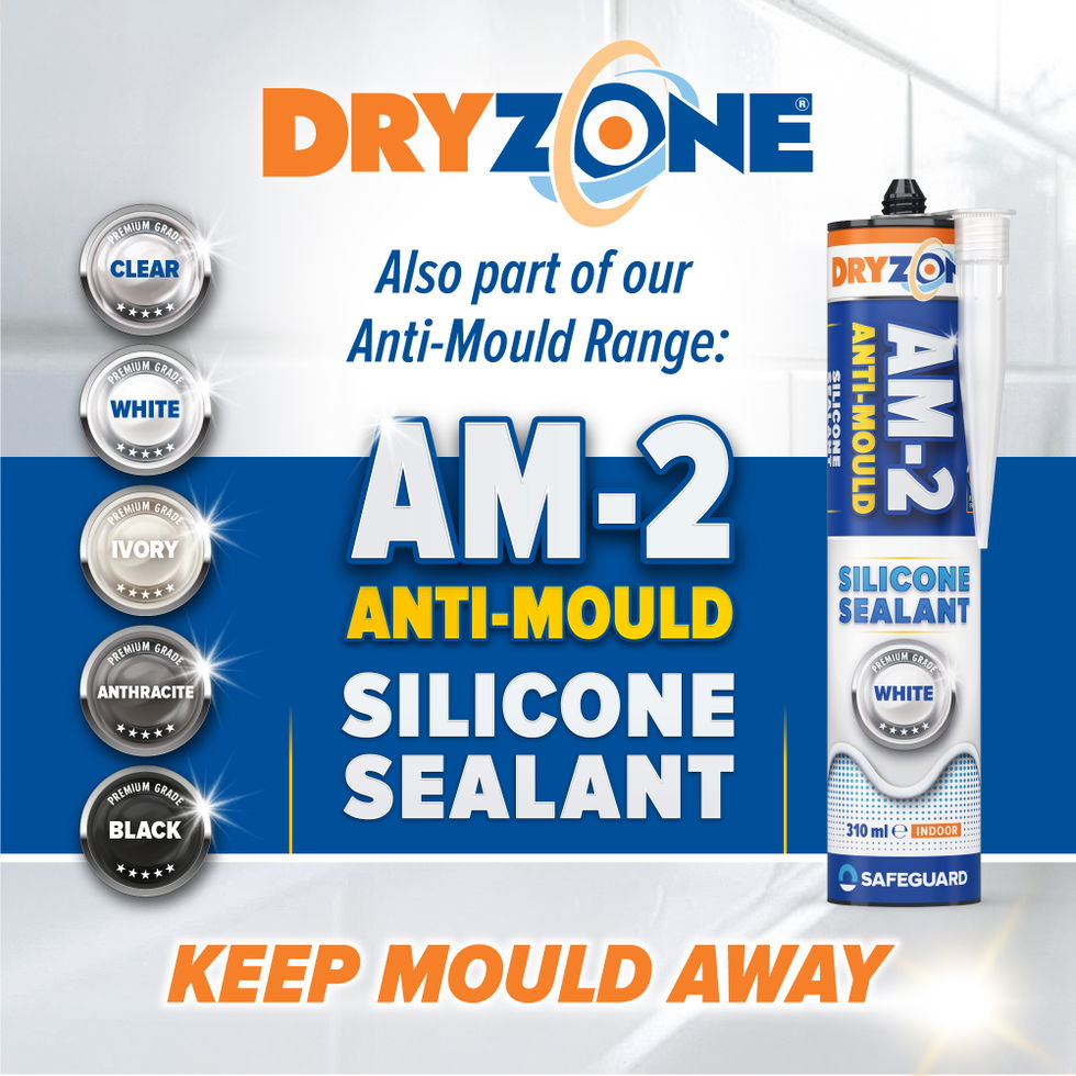 Keep mould away with Dryzone Anti-Mould Silicone Sealant