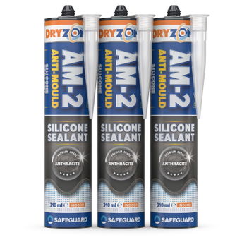 Dryzone AM-2 Anthracite Silicone Sealant 3-pack