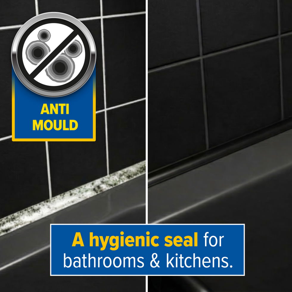 Dryzone AM-2 provides a hygienic seal for bathrooms and kitchens.