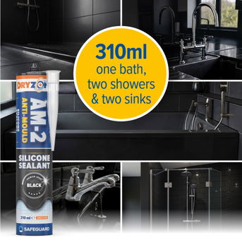 310ml is enough to treat one bath, two showers and two sinks.