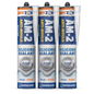 310ml Dryzone AM-2 Silicone Sealant Clear cartridge 3 pack