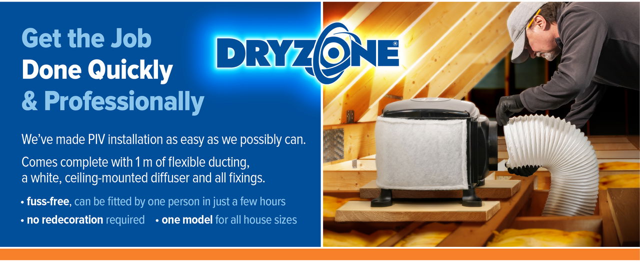 Dryzone Loft Cube PIV is a great way to improve air quality in your home.