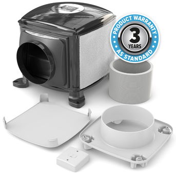 Dryzone Loft Cube PIV duct outlet facing