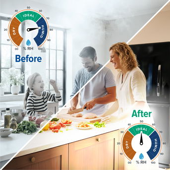 The Dryzone Loft Cube PIV is compact, fitting in most lofts.