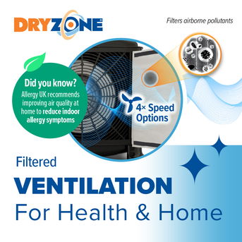 Filtered ventilation for health and home with Dryzone Loft Cube PIV