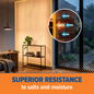 Great resistance to salts and moisture