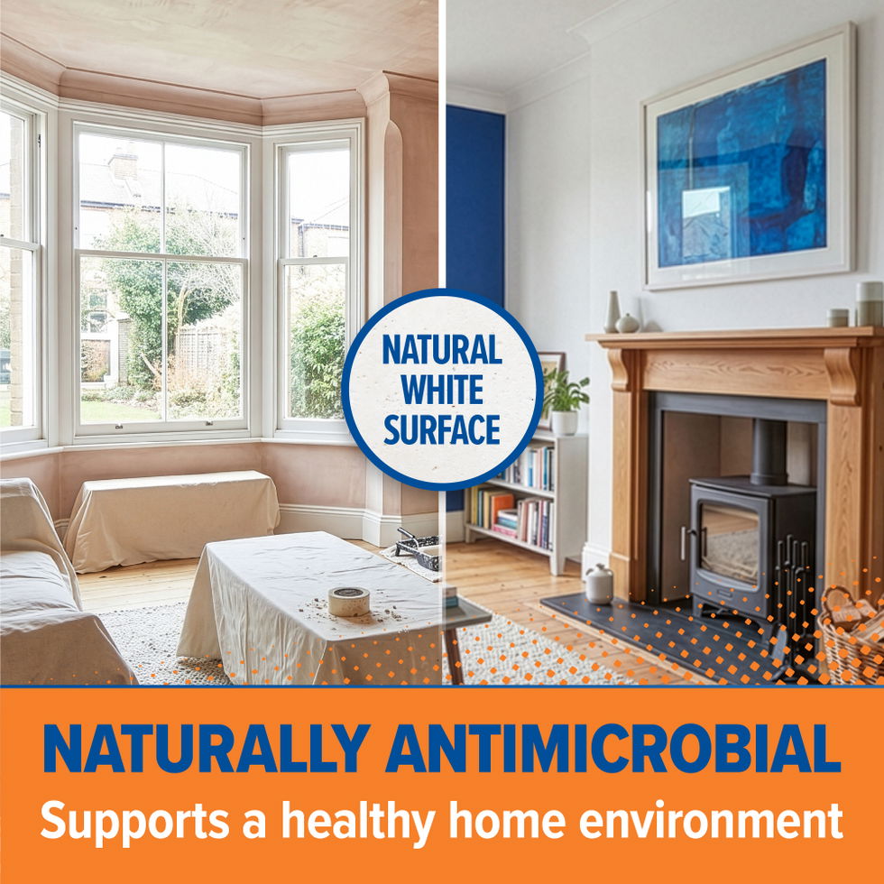 Dryzone's natural white surface is antimicrobial