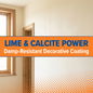Damp-resistant decorative coating
