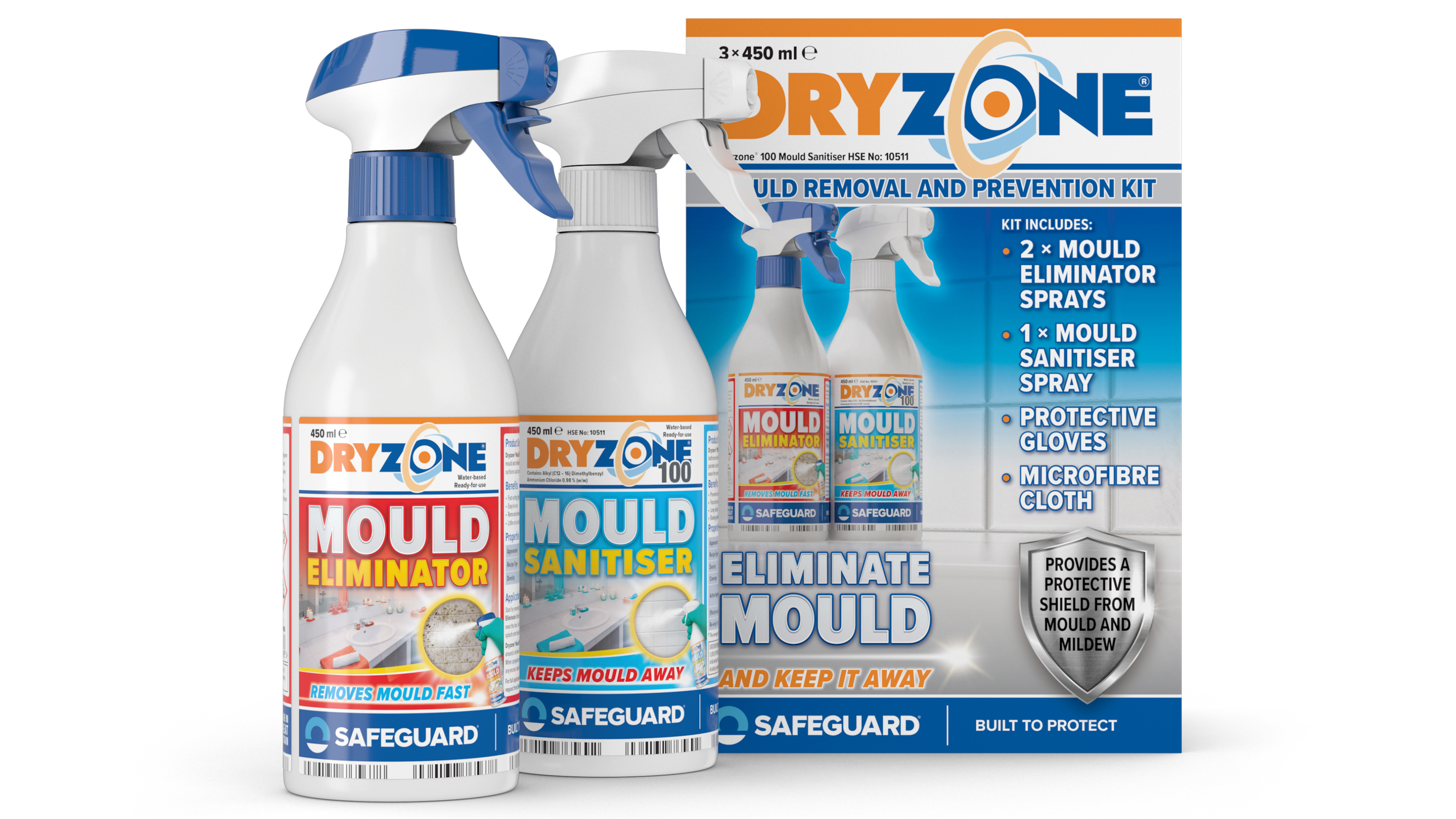 Dryzone Mould Removal Protection web product page display