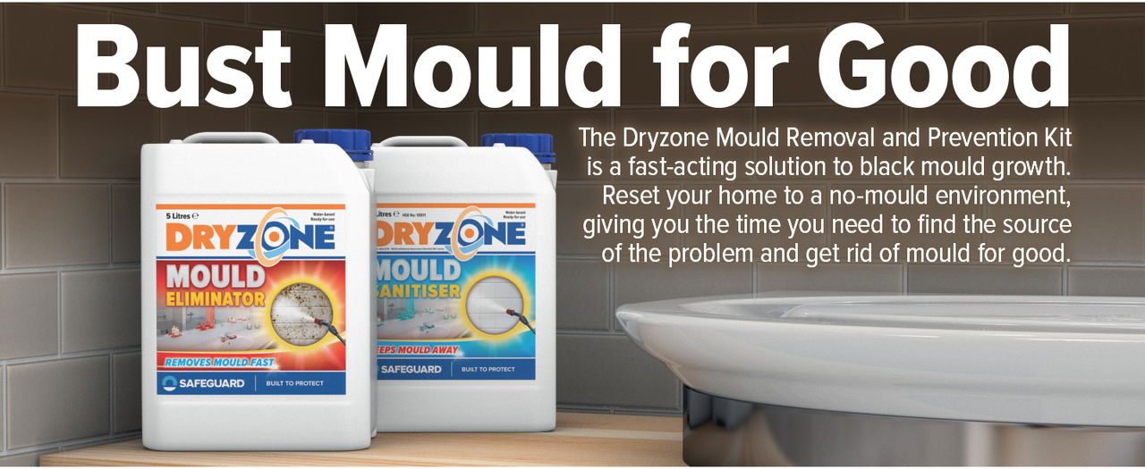 Bust Mould for good with the Dryzone Professional Grade Mould Removal & Prevention Kit.