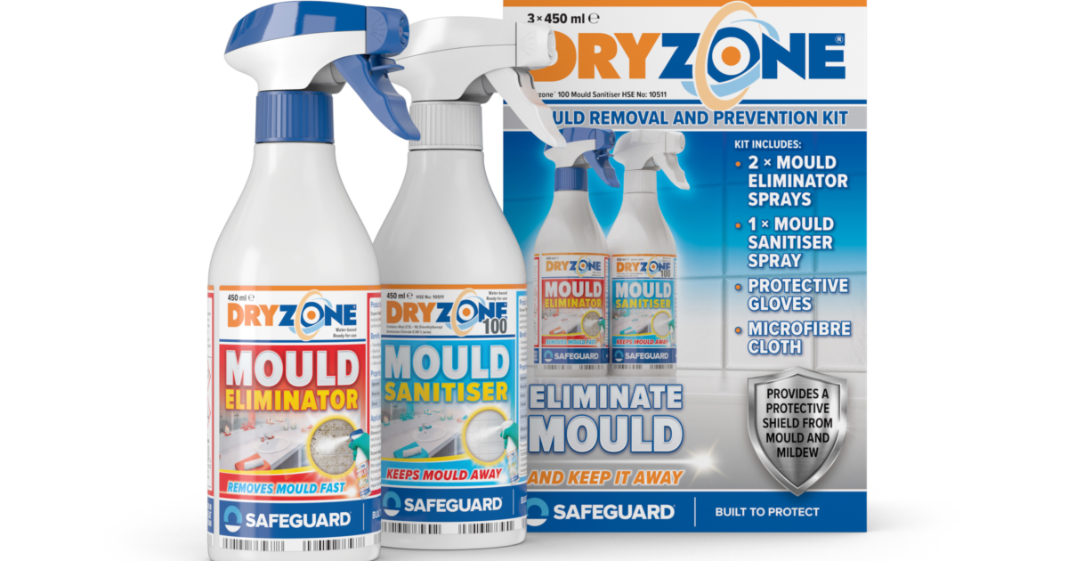 Drybase Liquid DPM & Dryzone Pro Grade Mould Removal And Prevention Kit For Floor & Walls