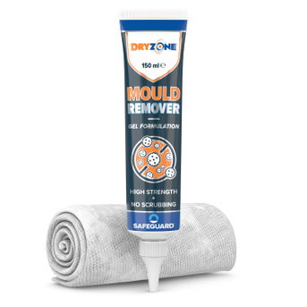 Dryzone Mould Remover Gel 150ml tube with cloth (white b/g)