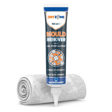 Dryzone Mould Remover Gel 150ml tube with cloth (white b/g)