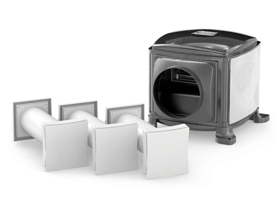 Dryzone PIV and 3x Passive Vents (white b/g)