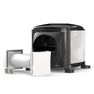 Dryzone PIV, Passive Vent and 2x Hygrometers (white b/g)