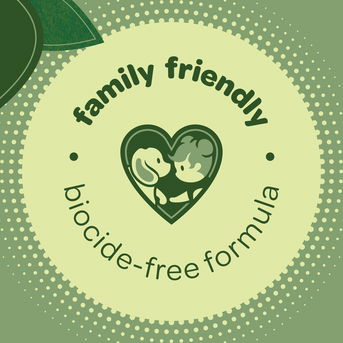 Family friendly and biocide-free formula