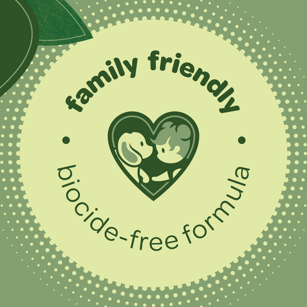 Family friendly and biocide-free formula