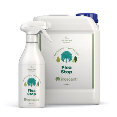 Inoscent Flea Stop AST 500ml and 5L (white b/g)