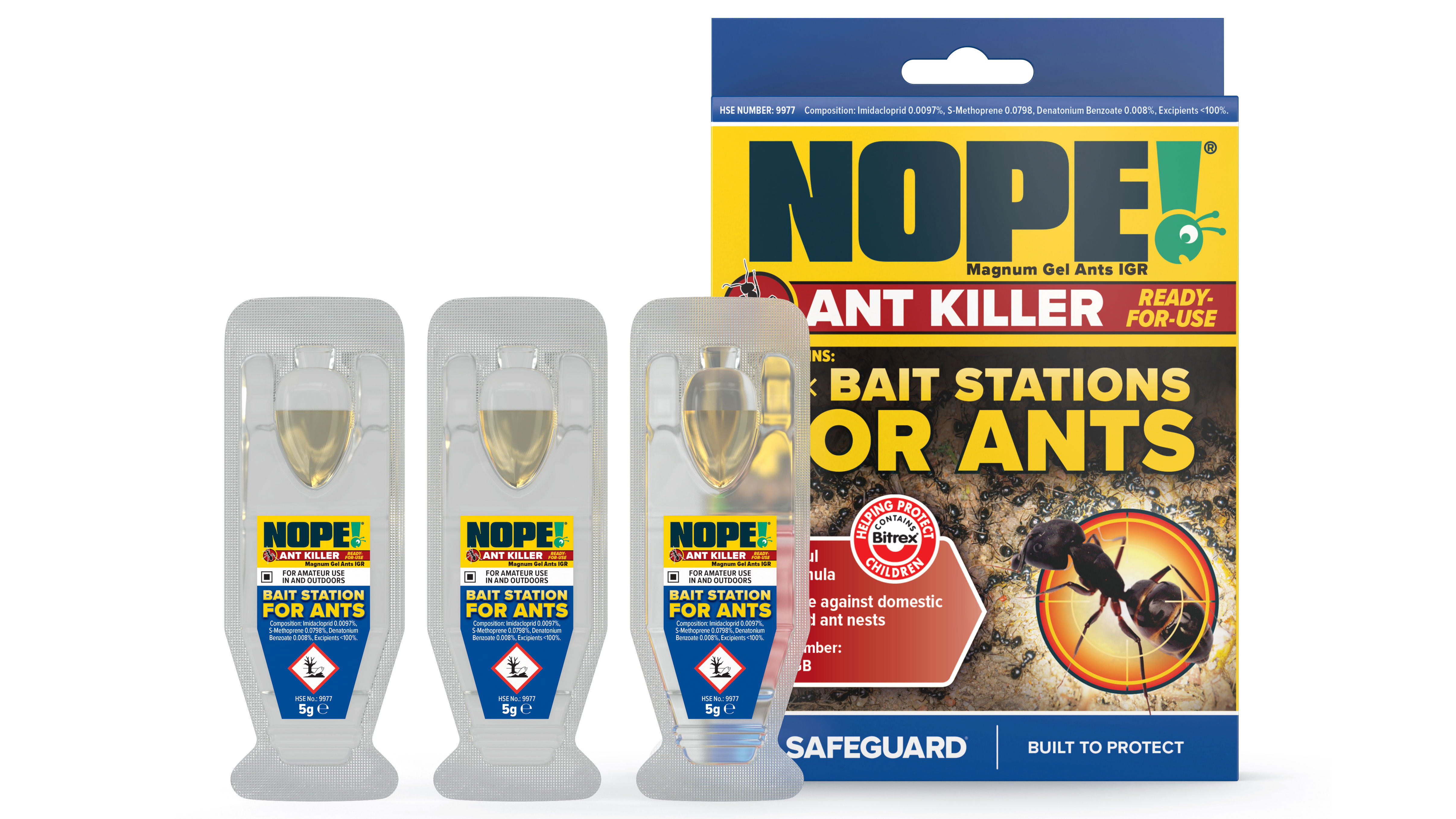 NOPE! Ant Bait Station Box and 3 Stations