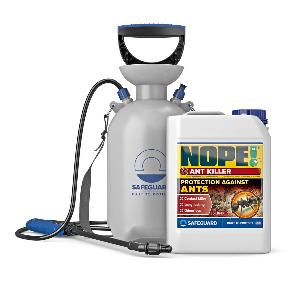 NOPE! CP Ant Killer with 5L capacity Pressure Sprayer (white b/g)