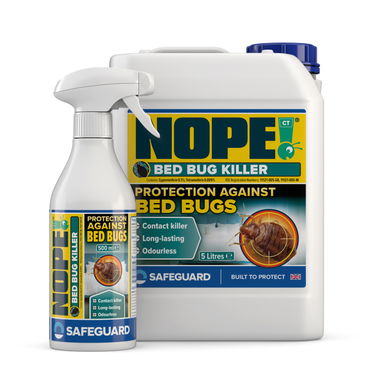 NOPE! Bed Bug Killer 500ml spray and 5l can.