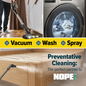Use preventative cleaning with NOPE! sprays.