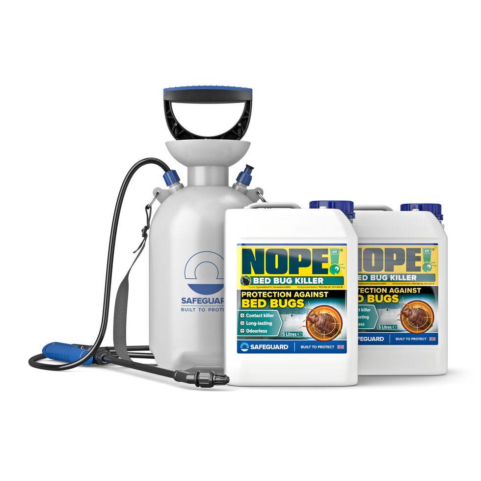 NOPE! CP Bed Bug Killer 2 x 5 Litres and Sprayer (white b/g)