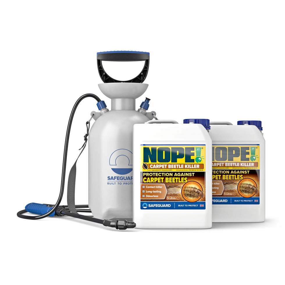 NOPE CP Carpet Beetle Killer 2 x 5 Litre and Sprayer