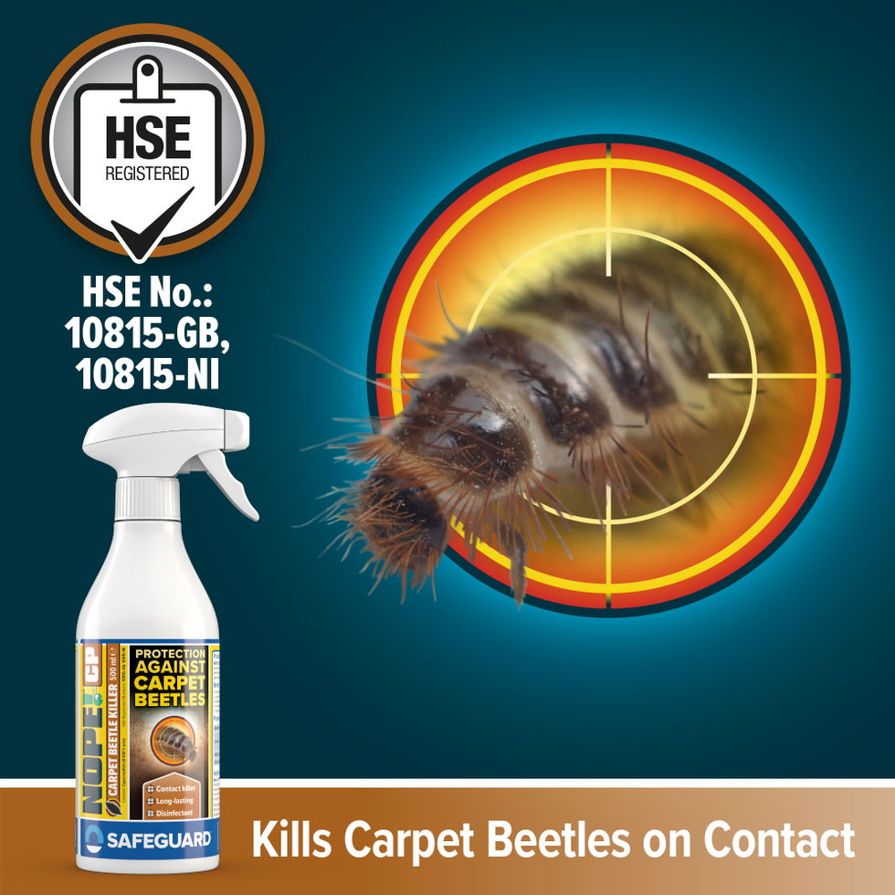 NOPE! CP Carpet Beetle 500ml Spray Supporting Image 2