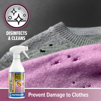 NOPE! CP disinfects and cleans, as well as prevents damage to clothes by keeping away clothes moths.