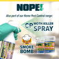 NOPE! CP Moth Killer Spray and Smoke Bombs are also part of the NOPE! Home Pest Control range.