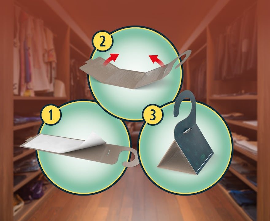 The steps of how to install the moth trap.