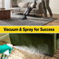 Combine regular vacuuming with the spray for success.